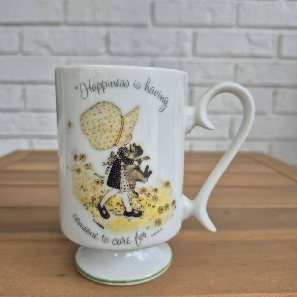 Coffee Tea Mug Vintage Holly Hobbie PedestalCup   (HH 4)